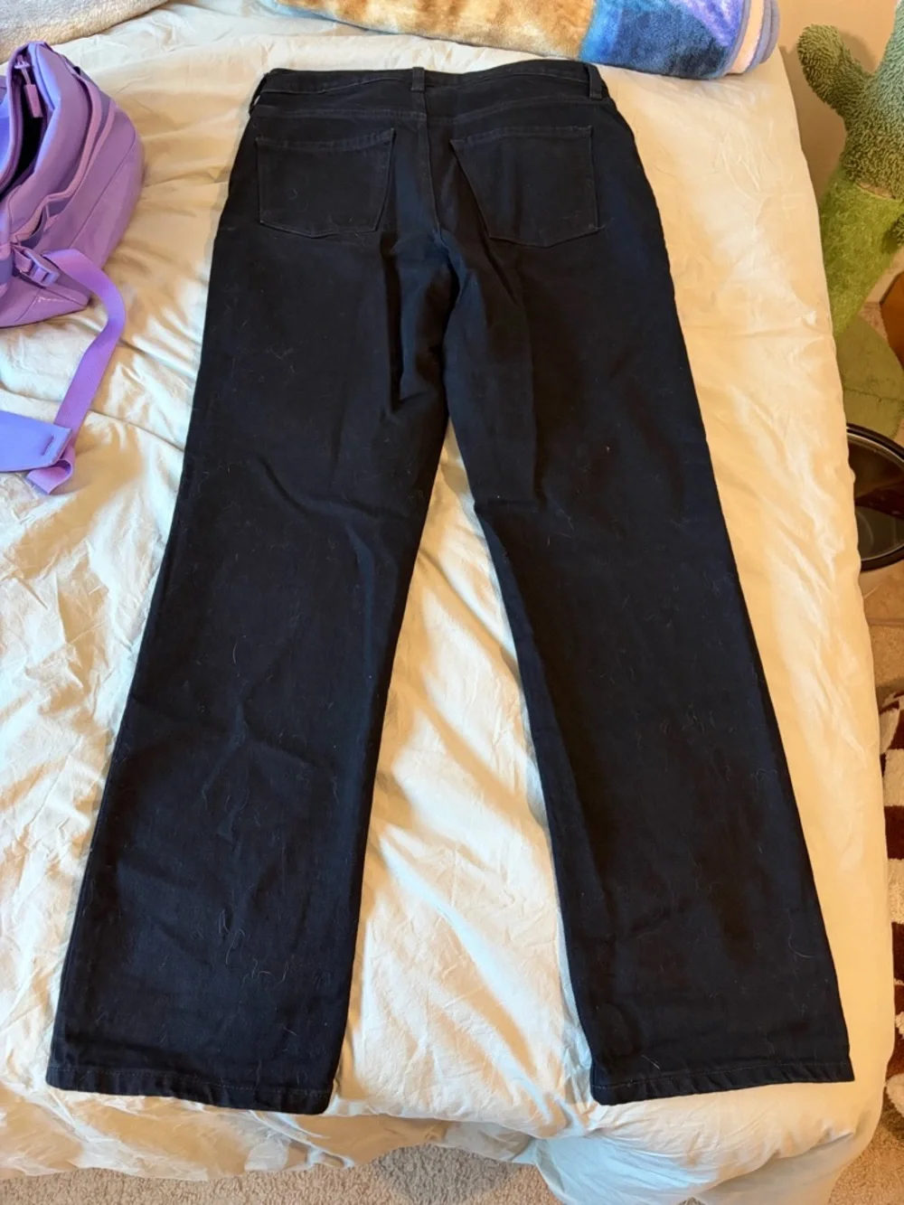 Old Navy Black Straight High-Rise Jeans - Picture 2 of 3